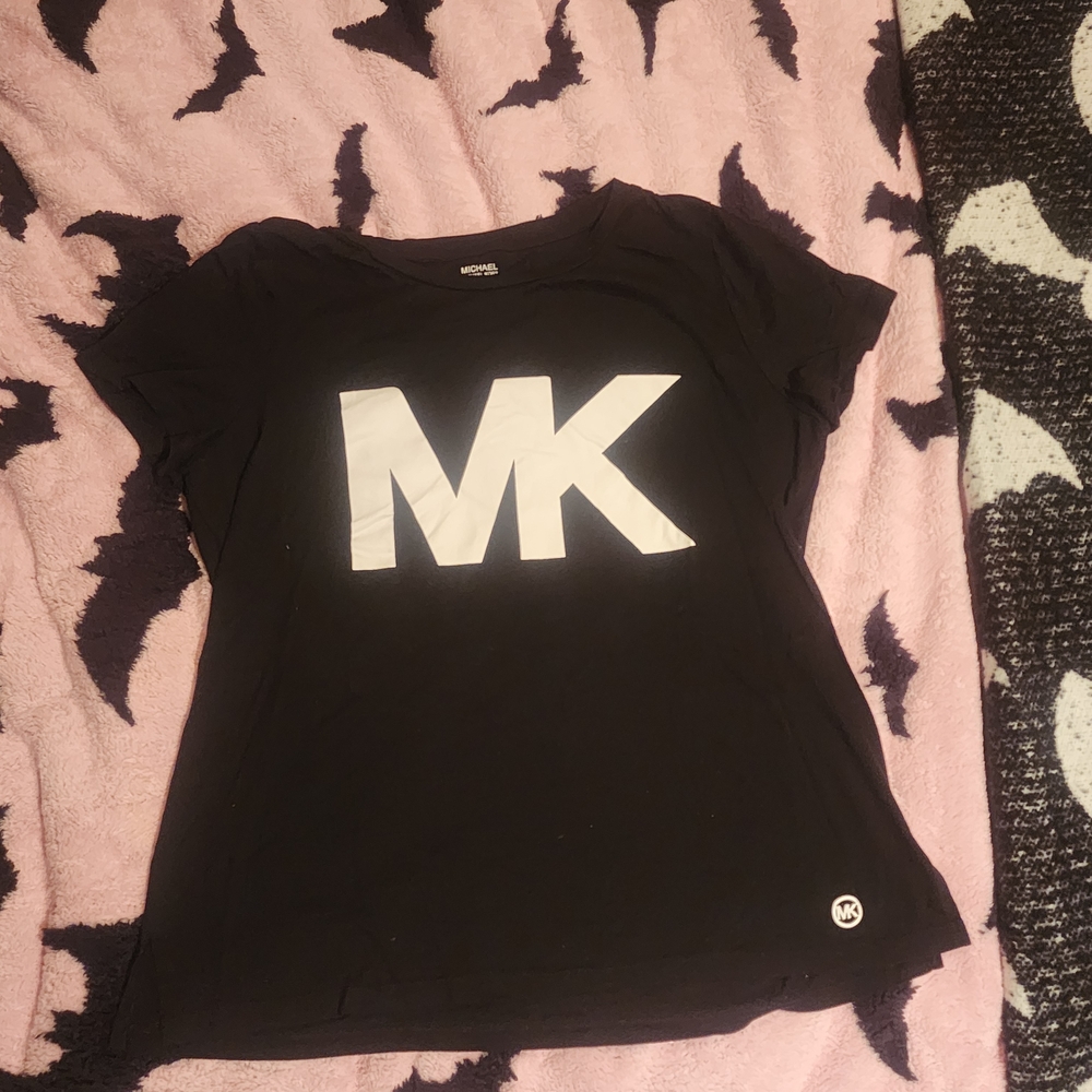 Michael Kors Black T-Shirt with White Logo